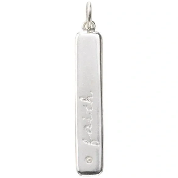 Faith Script Charm - Picture 2 of 2